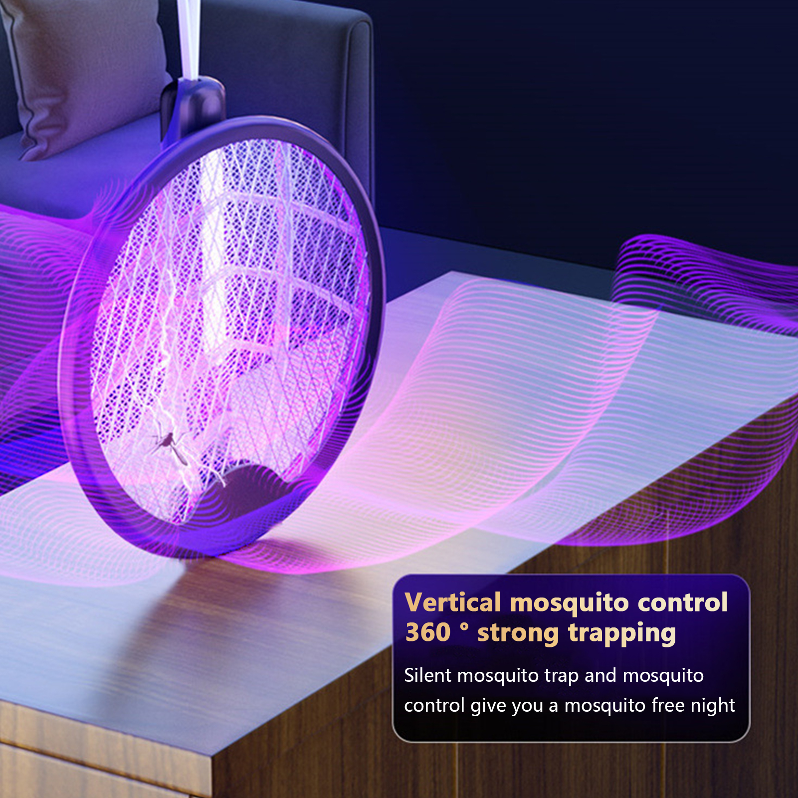 AGSIVO3In13000VCordlessRechargeableElectricMosquitoBugZapperFoldableHandheldMosquitoKillingLampFlyTr-1994577-4