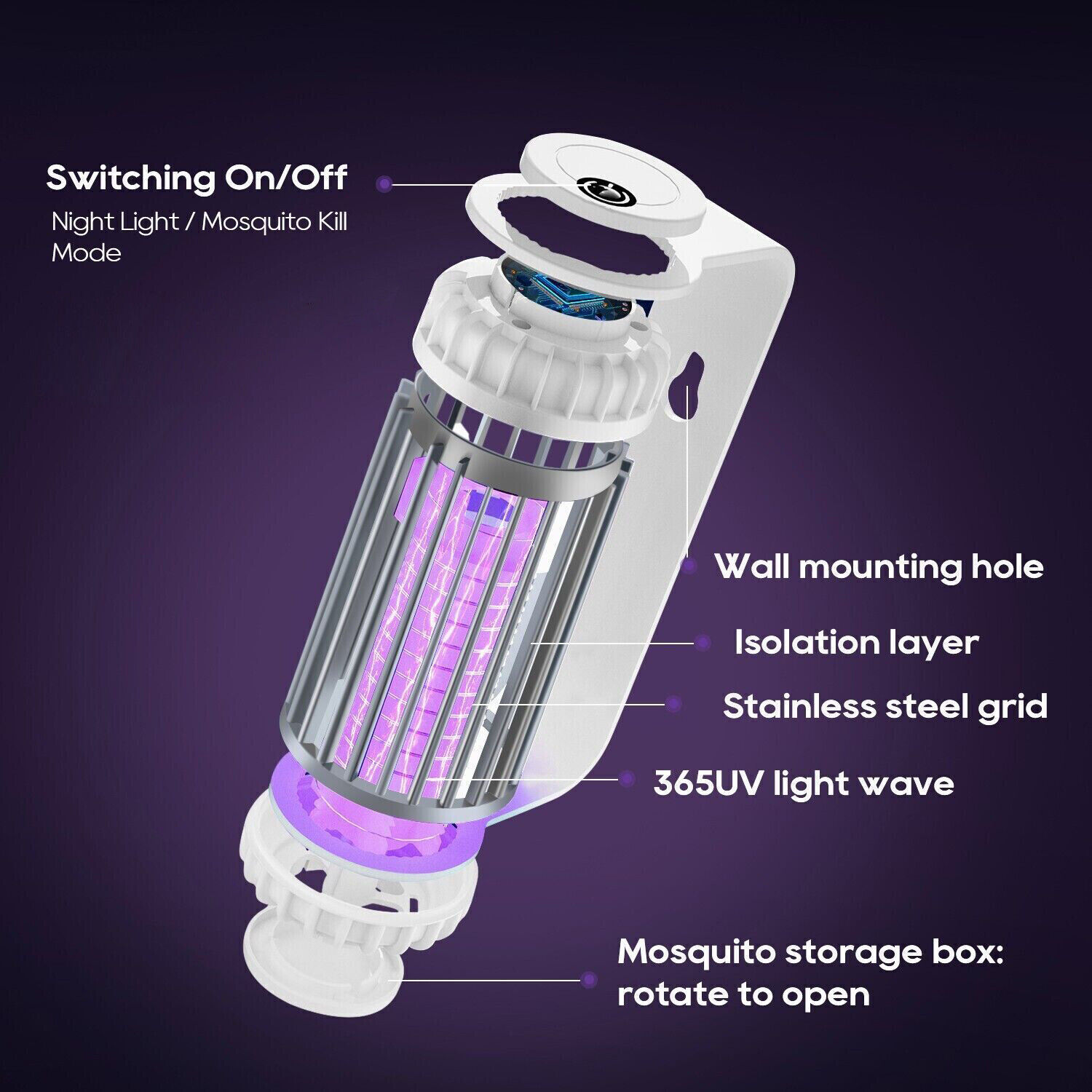 AGSIVOCordless3000VElectricMosquitoBugZapperMosquitoKillingLampwithRechargeableBatteryforIndoorandOu-1984687-10