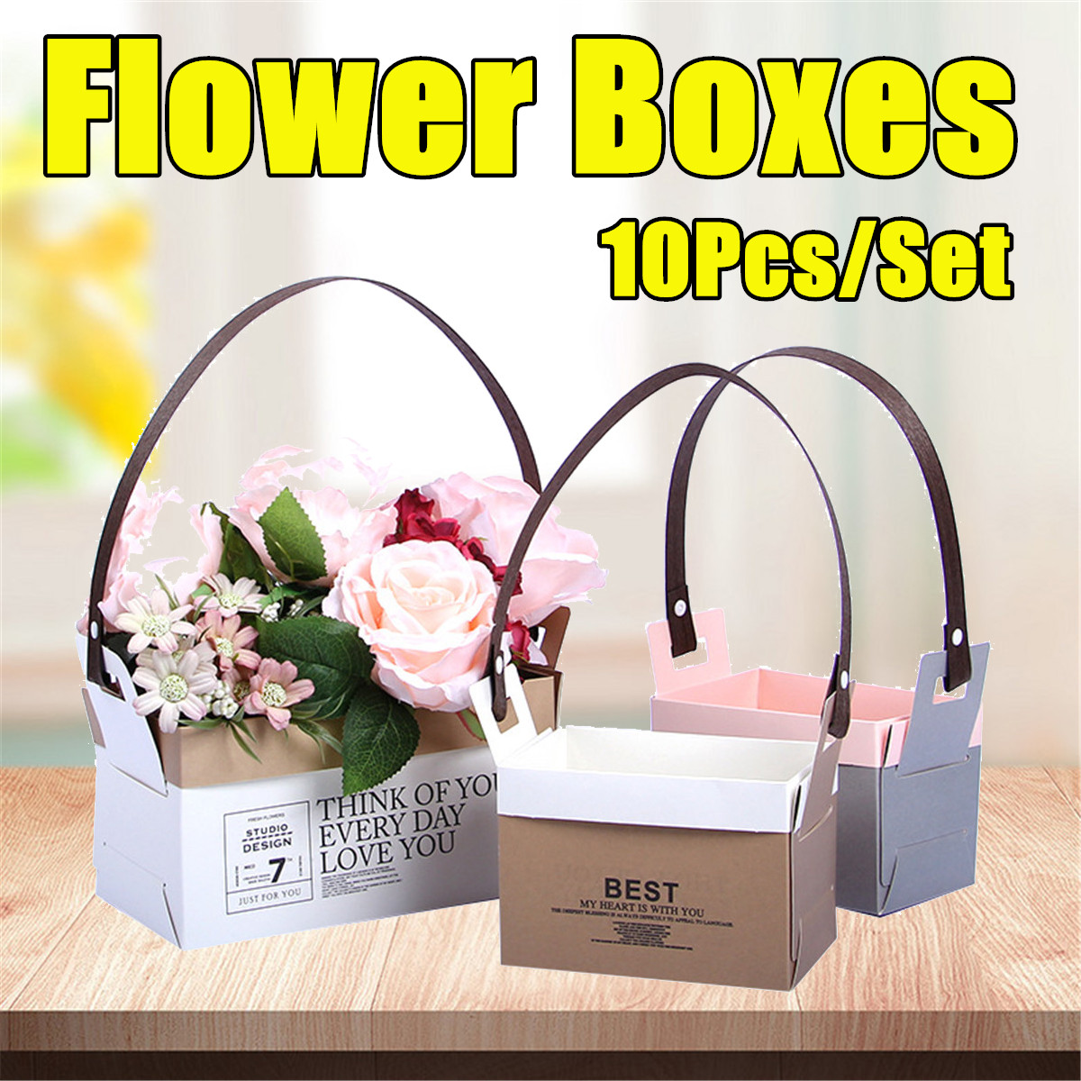 FoldingFlowerBoxesPaperFloralWrappingGiftPartyWeddingHandle10PcsSet-1803713-1