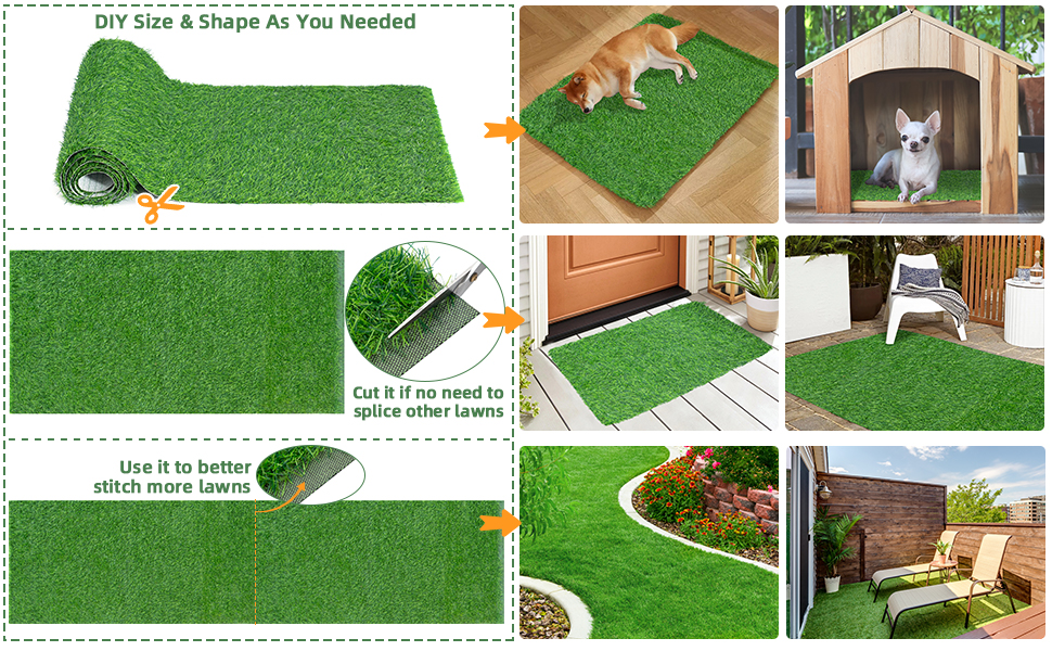 GOTGELIFRealisticArtificialGrassMat1GrassRugwithPRTBackingWithoutDebrisPetFriendlyDecorativeLawnLand-1985065-2