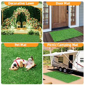 GOTGELIFRealisticArtificialGrassMat1GrassRugwithPRTBackingWithoutDebrisPetFriendlyDecorativeLawnLand-1985065-7