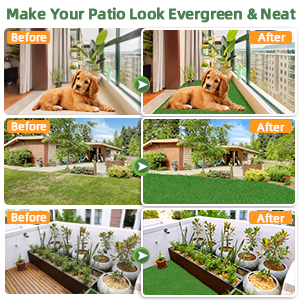 GOTGELIFRealisticArtificialGrassMat1GrassRugwithPRTBackingWithoutDebrisPetFriendlyDecorativeLawnLand-1985065-8