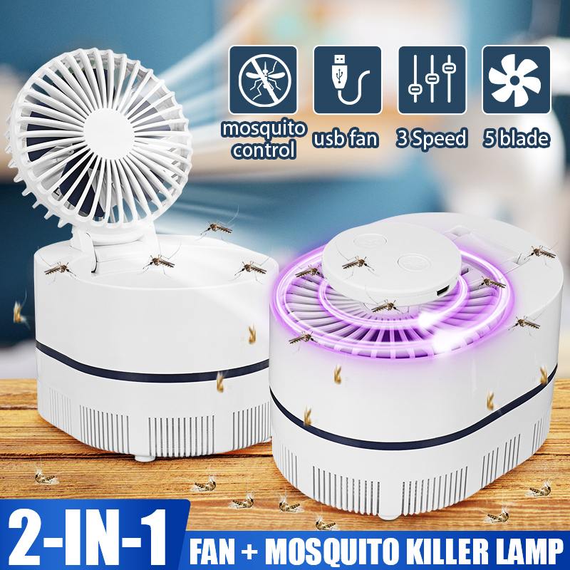 H35844MosquitoEradicatioDesktopFan3GearsWindSpeedLEDLightCoolingFansUSBChargingMosquitoKillerFan-1840758-1