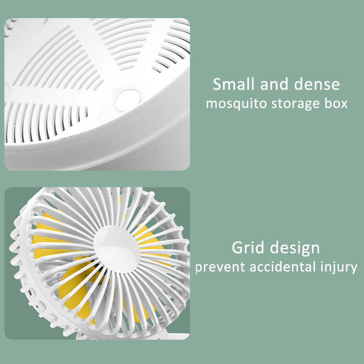 H35844MosquitoEradicatioDesktopFan3GearsWindSpeedLEDLightCoolingFansUSBChargingMosquitoKillerFan-1840758-8