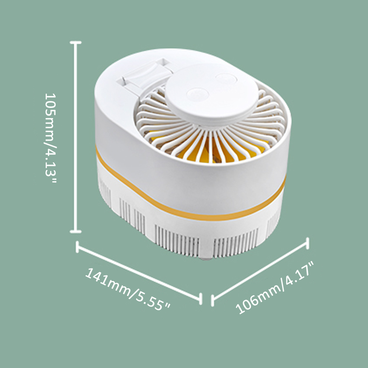 H35844MosquitoEradicatioDesktopFan3GearsWindSpeedLEDLightCoolingFansUSBChargingMosquitoKillerFan-1840758-9