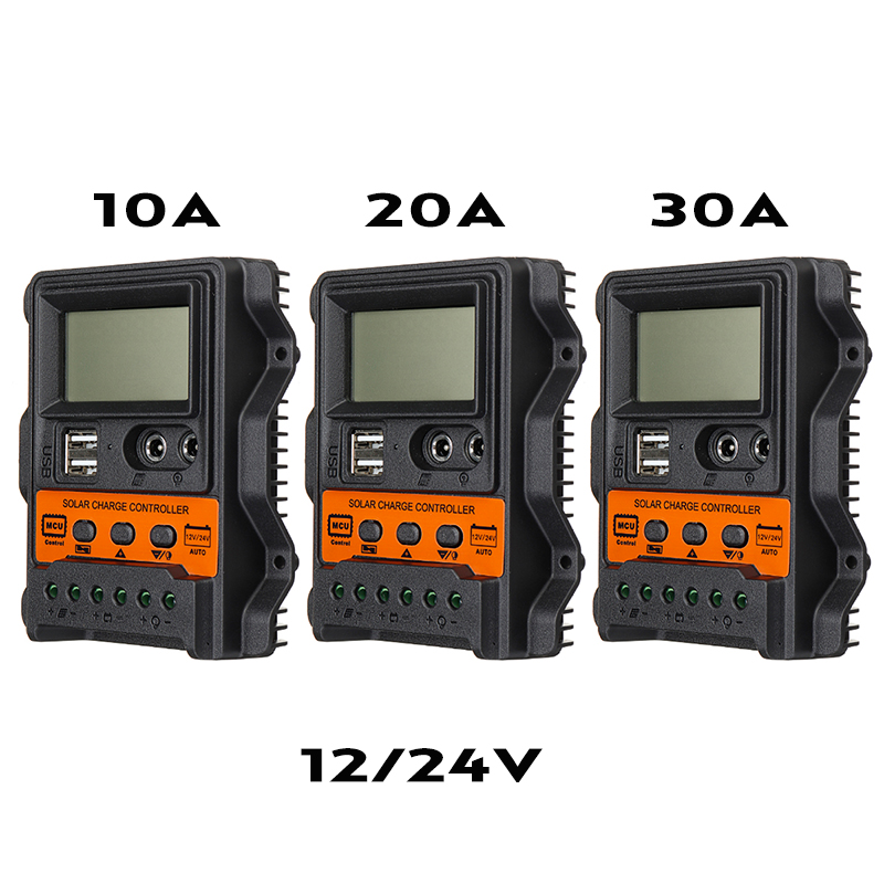 LCDDisplay12V24V10A20A30AInputSolarChargeControllerAutoParameterAdjustableMPPTSolarPanelRegulatorPur-1824778-4