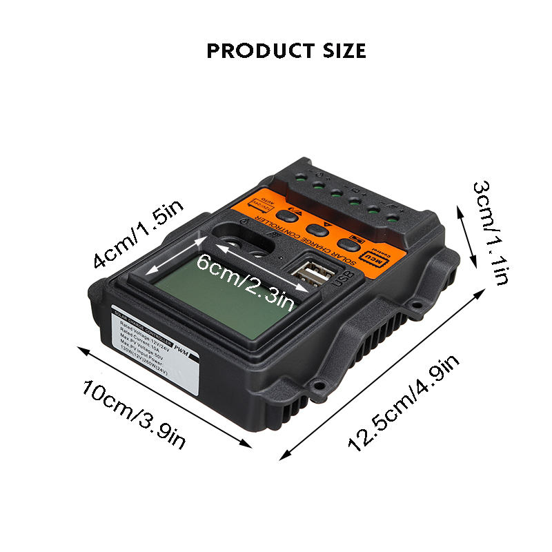 LCDDisplay12V24V10A20A30AInputSolarChargeControllerAutoParameterAdjustableMPPTSolarPanelRegulatorPur-1824778-7