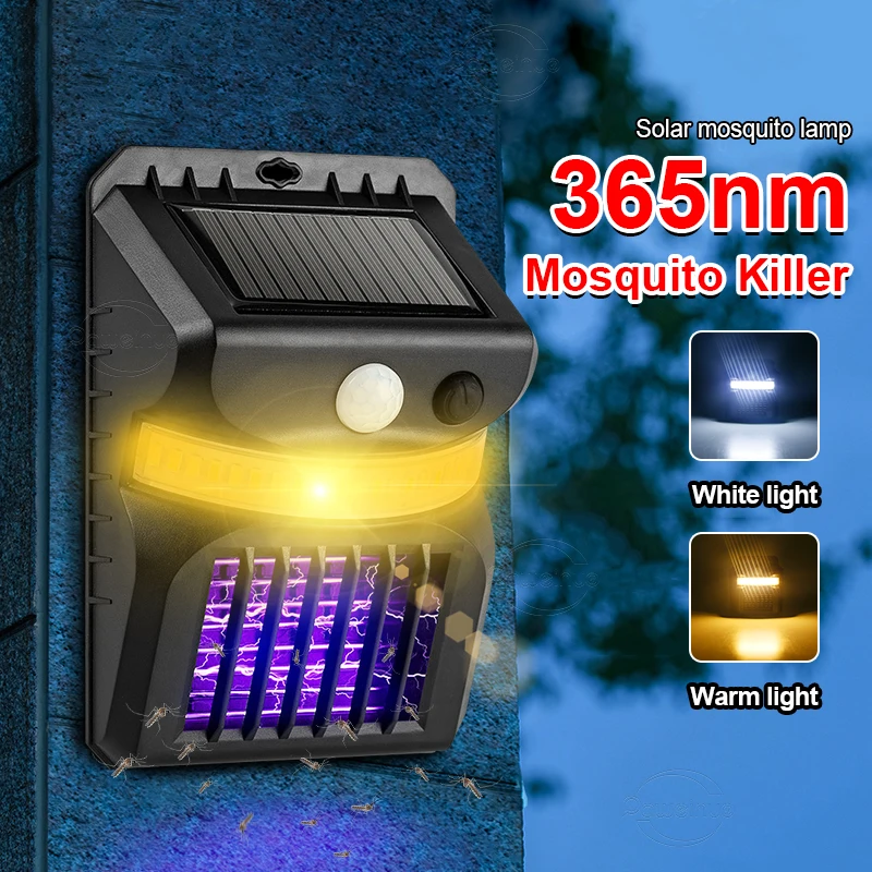 Outdoor26LEDSolarLightsMosquitoBugZapperGardenWallLight365nmKillmosquitoesIRSensorSecurityLightingWa-2014302-9