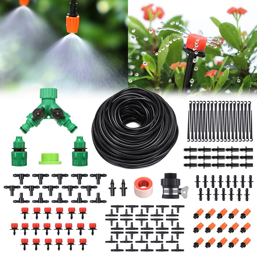 Pathonor157PcsMicroDripIrrigationSystemPlantSelfWateringGarden40MHoseKit-1304770-16