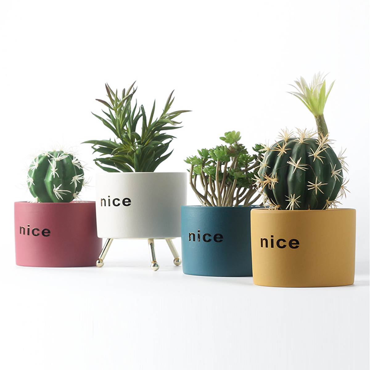 SucculentCeramicFlowerPotSelectedPorcelainClayGlazeAnti-slipStraightHolelessFlowerPot-1858263-6