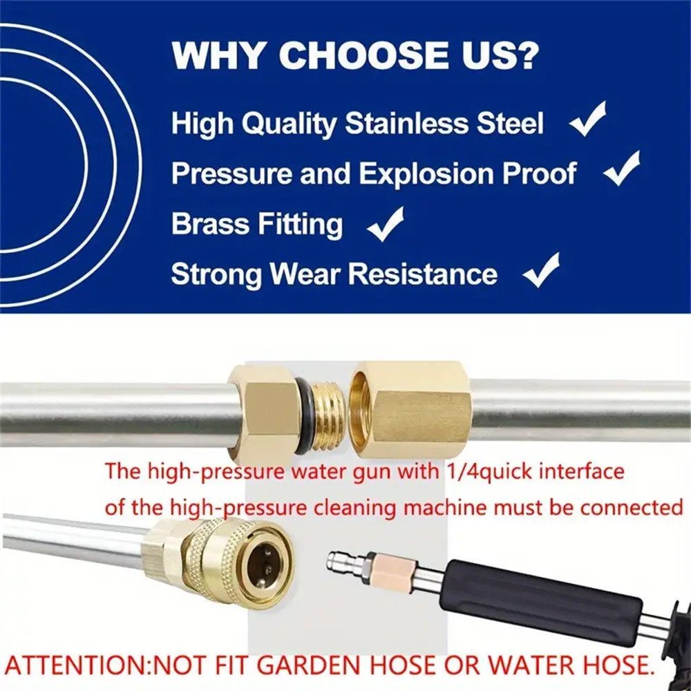 16PCSStainlessSteelHigh-PressureWaterGunSetwithExtendedRods4000psiQuickConnectVersatileCleaningToolf-2014828-8