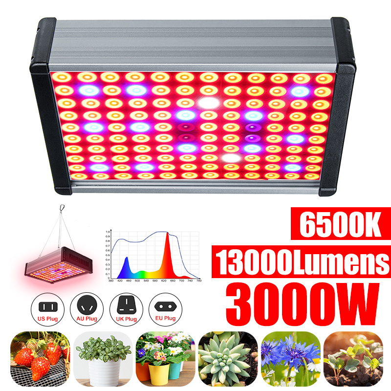 3000WLEDGrowLight13000LumensPlantFlowerFullSpectrumVegFlowerGreenhouseLamp-1727644-1