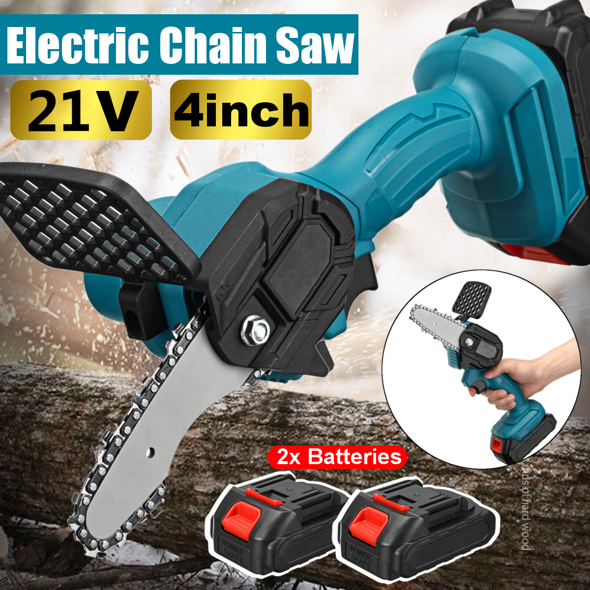 550W21V4MiniCordlessOne-HandElectricChainSawWoodworkingWoodCutterW2pcsBattery-1771811-1