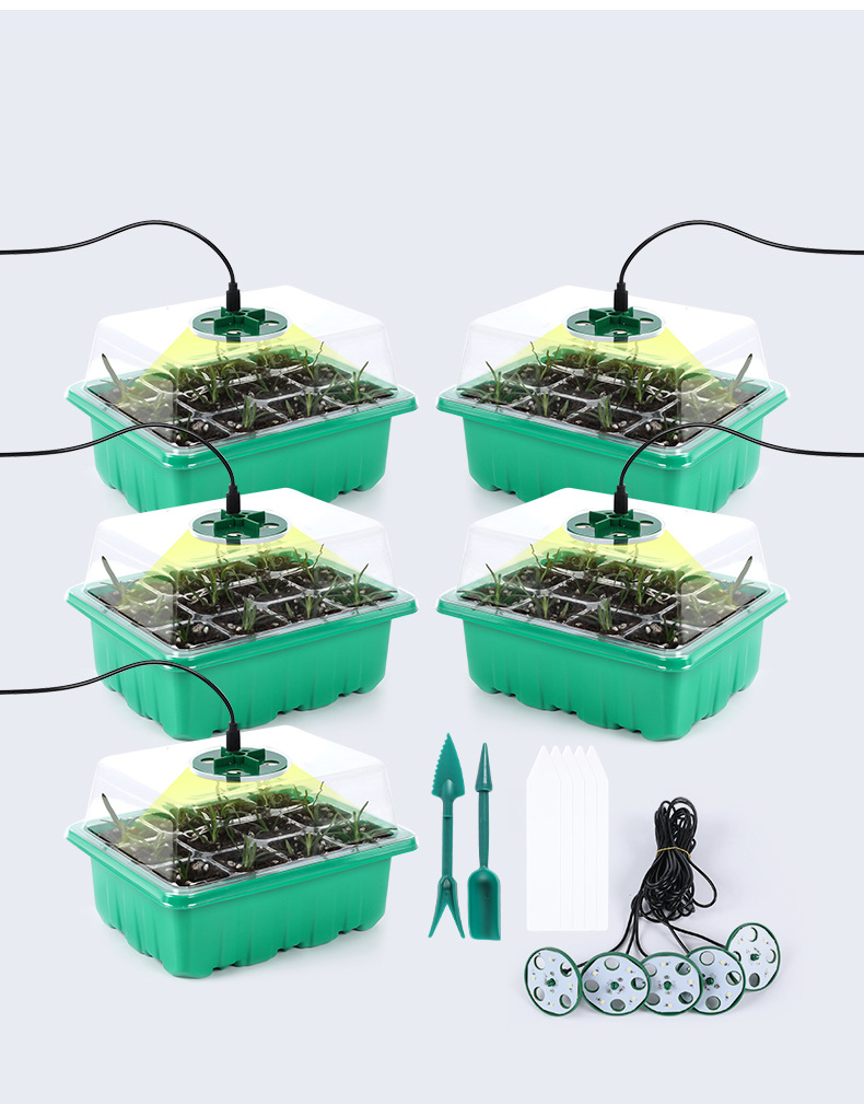 5PacksSeedStarterTrayKitwithEnhancedHumidityControlSystemReusableSiliconeTrays60DynamicGrowthCells4S-2010291-3