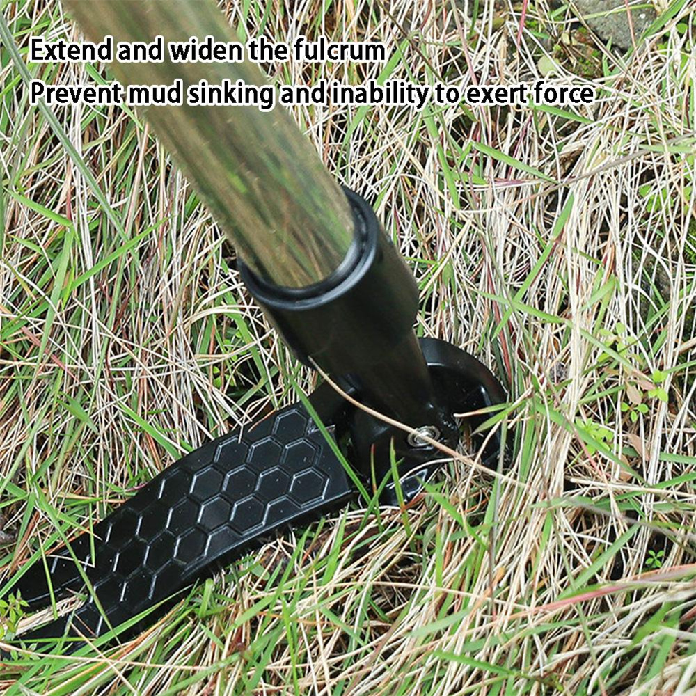 ManualVerticalWeedingDiggingGrassShovelStandingWeedingPullerMetalWeedPullerHeadGardenLawnRootRemover-1990339-4