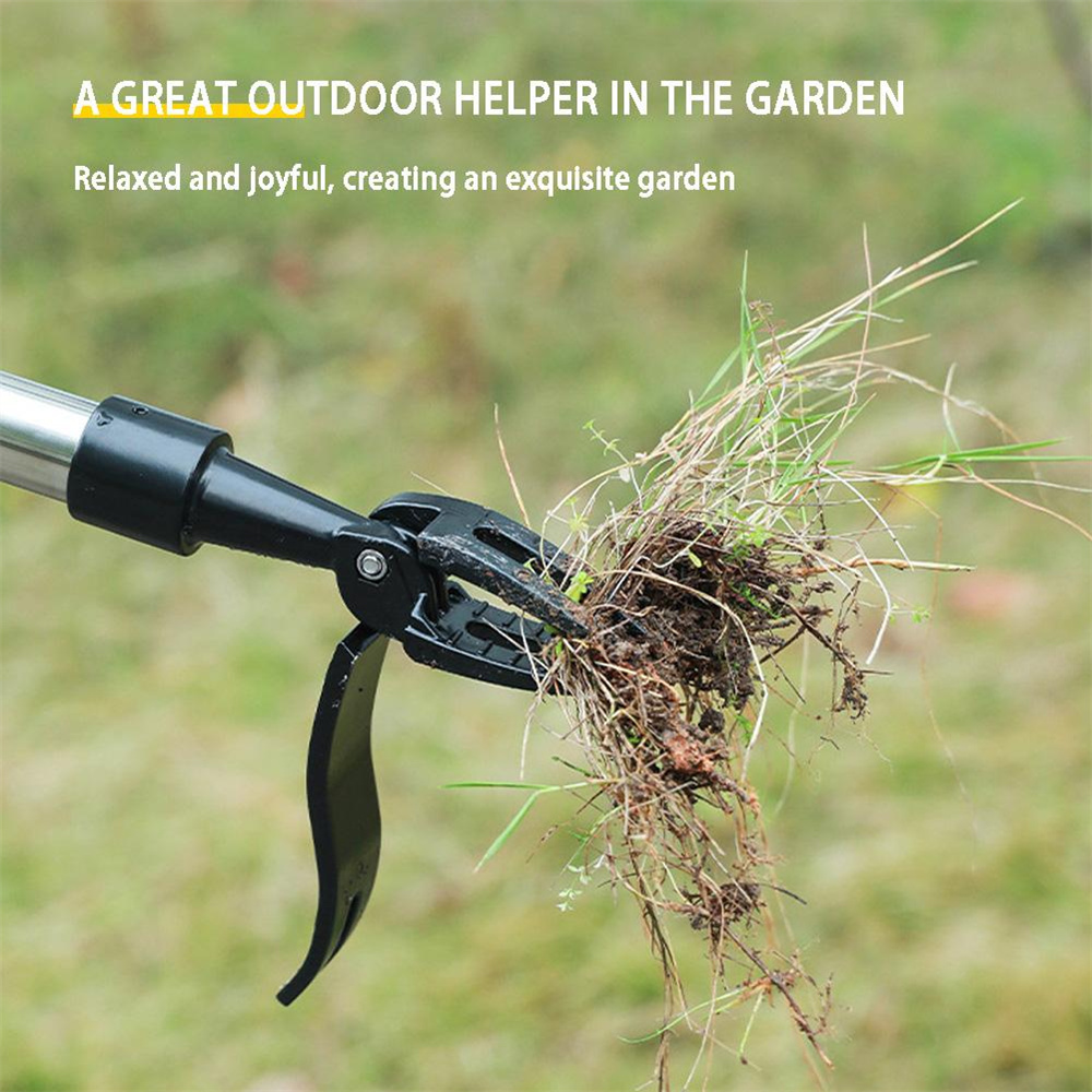 ManualVerticalWeedingDiggingGrassShovelStandingWeedingPullerMetalWeedPullerHeadGardenLawnRootRemover-1990339-6