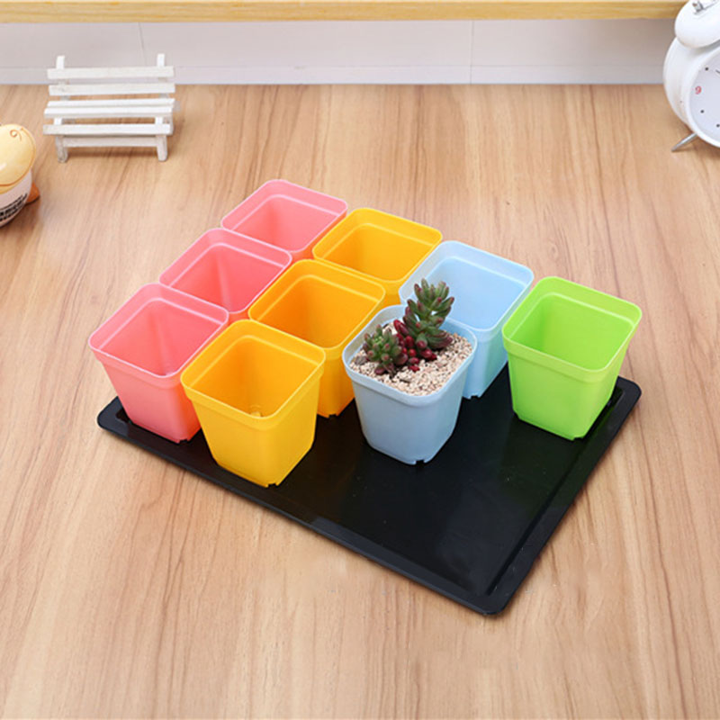 PlantsNurseryTrayLongRectangularPlasticFlowerPotTrayMulti-fleshSeedlingCeramicPotTray-1335594-3