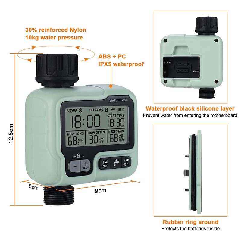 PoweredBy2AABatteriesAutomaticWateringTimerGardenIrrigationControllerOutdoorWithLCDDispalyWaterproof-1978960-5