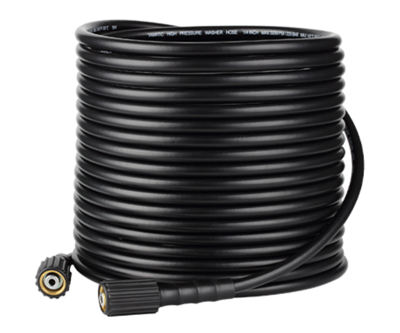 PressureWasherHose50FT14KinkFreeM22-14mmBrassThreadReplacementForMostBrandPressureWashers3200PSI-1980417-9