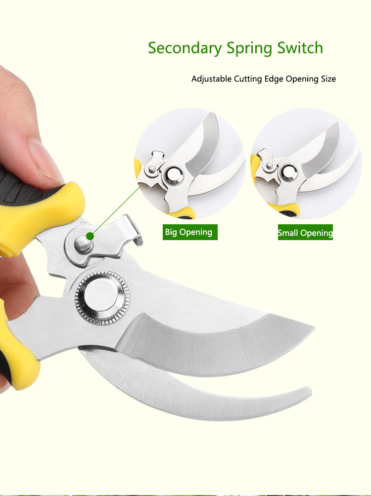 PrunerGardenScissorsProfessionalSharpBypassPruningShearsTreeTrimmersSecateursHandClippersForGardenBe-1995347-2