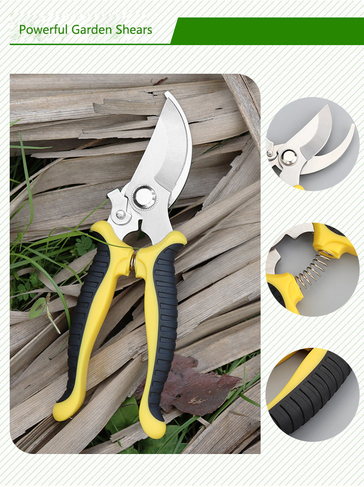 PrunerGardenScissorsProfessionalSharpBypassPruningShearsTreeTrimmersSecateursHandClippersForGardenBe-1995347-4