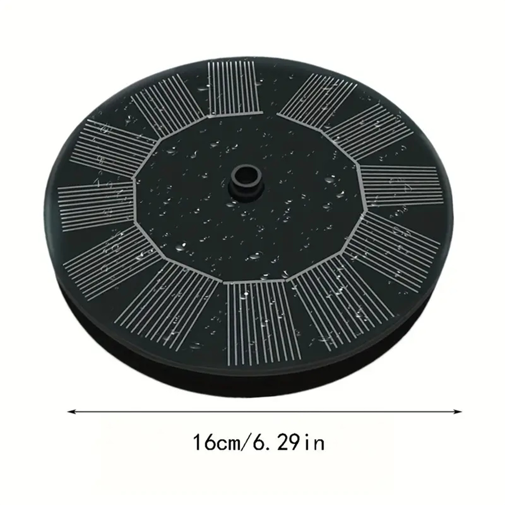 SolarPoweredMiniGardenPondFountainPumpwith15W7VSolarPanelHighLift110cmMaxFlowRate190LH6AdjustableSpr-2014829-8