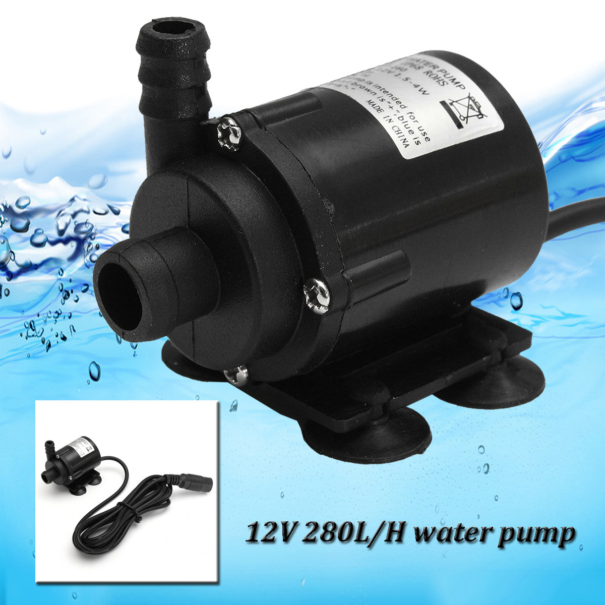 Ultra-Quiet12V280LHWaterPump-DurableABSMaterialLong-LastingwithOver20000HoursLifespanSuitableforTapG-2003939-2