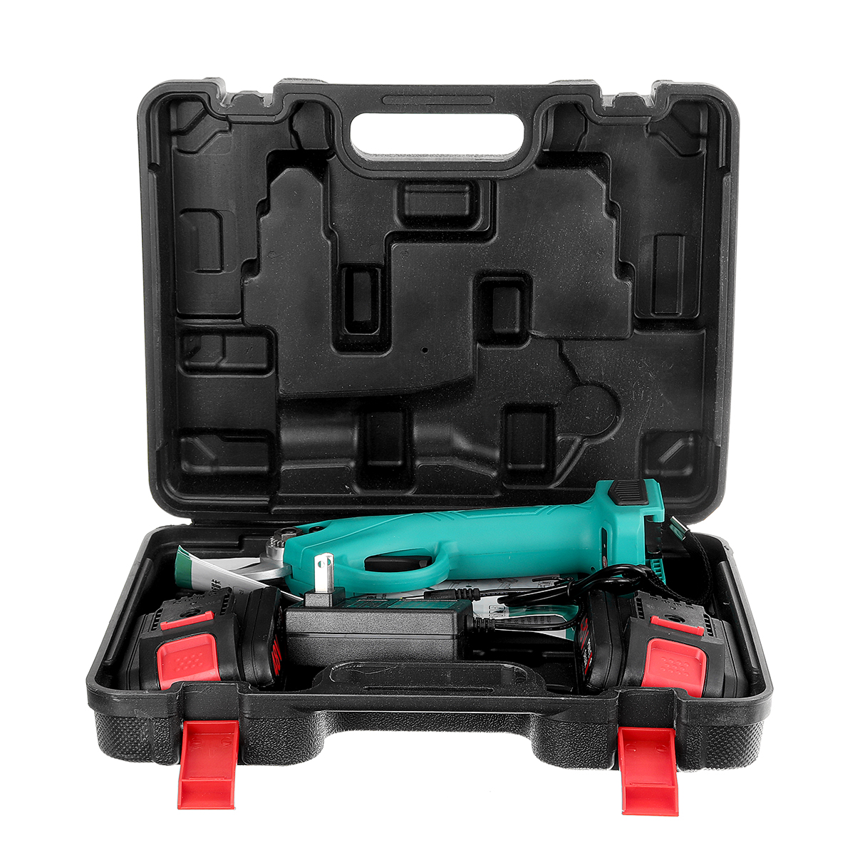 VIOLEWORKS21V30mmCordlessElectricBranchScissorsPruningShearsPrunerRatchetCutterwith2Battery-1734555-10