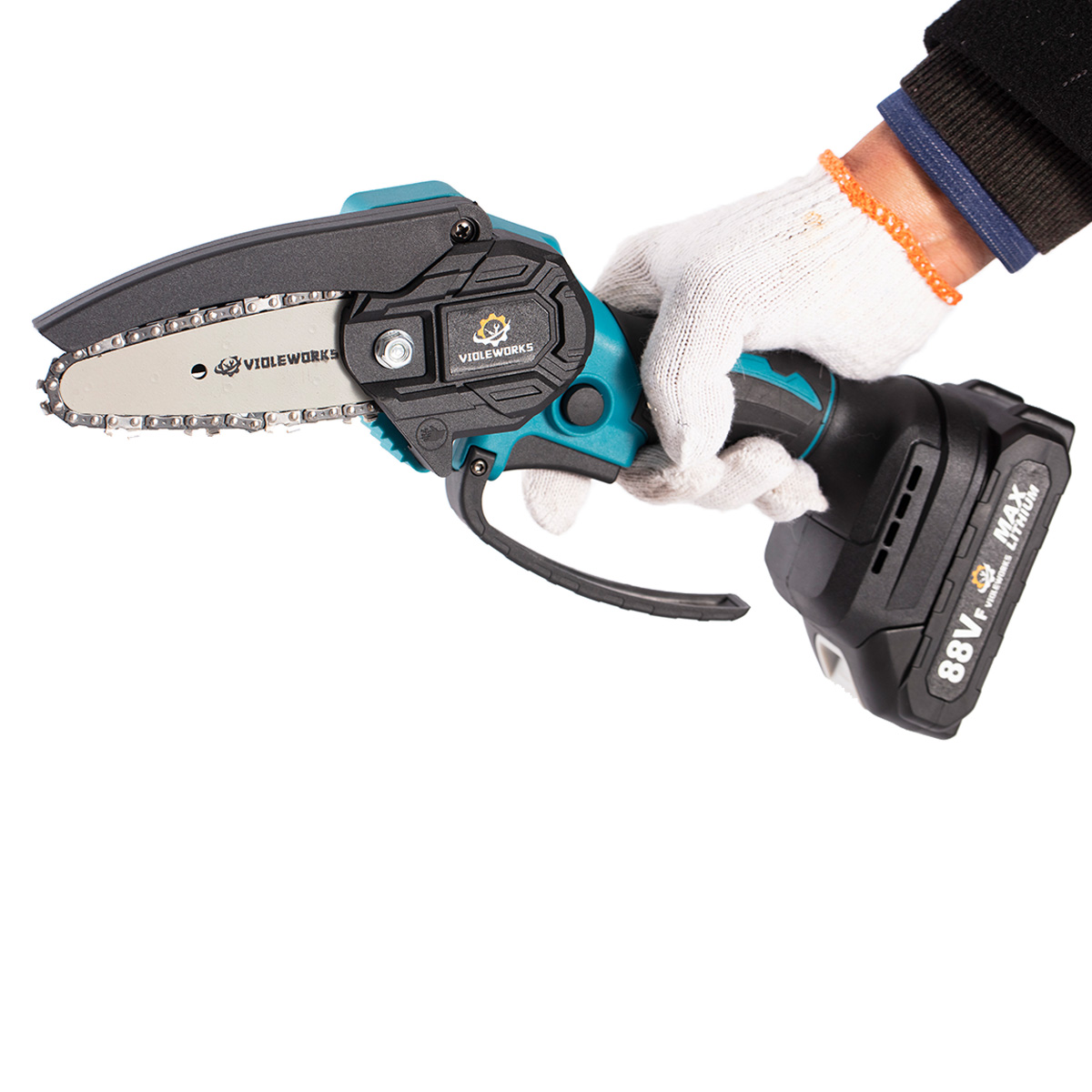 VIOLEWORKS4Inch88VFCordlessElectricChainSawOne-HandSawWoodworkingToolWNone1pc2pcsDisplayBatteryForMa-1828482-10