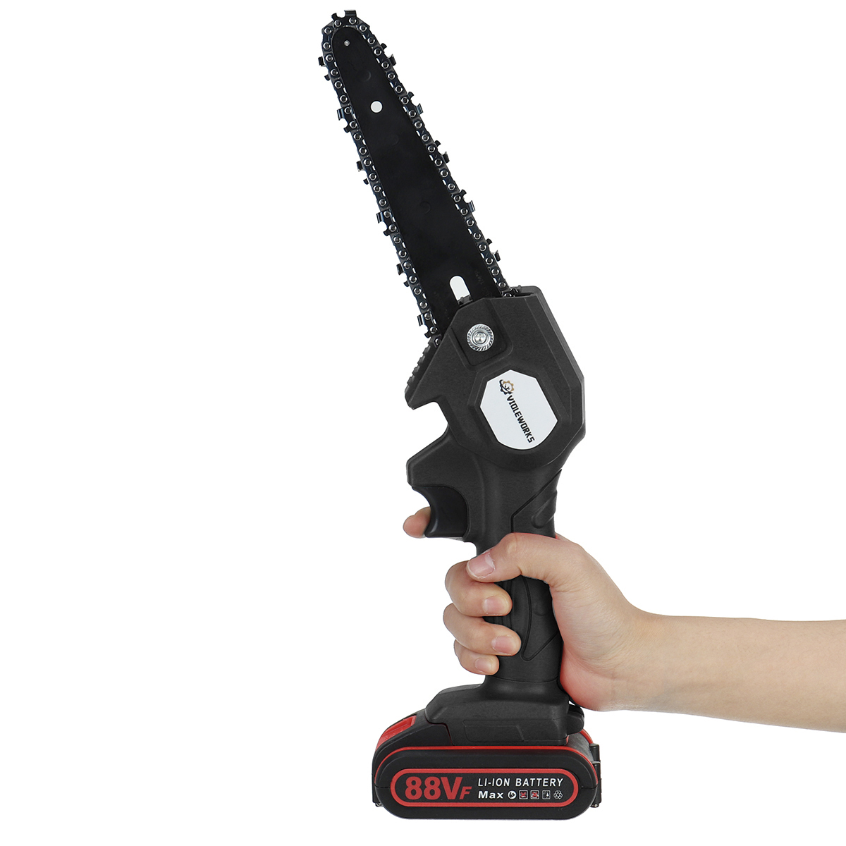 VIOLEWORKS88VF1200W6InchElectricCordlessOne-HandSawChainSawWoodworkingToolKit-1805447-8