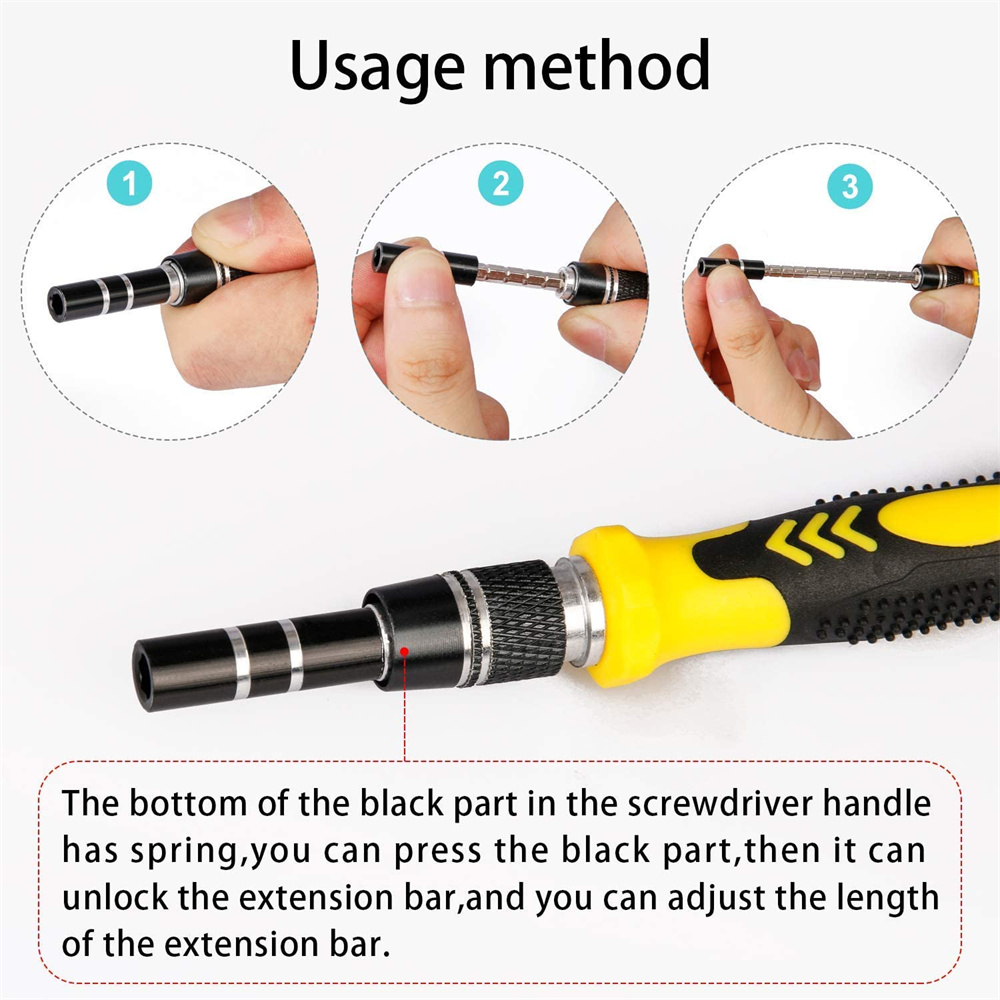 115in1ProfessionalScrewdriverSetPrecisionScrewdriverSetMulti-functionMagneticRepairComputerToolKitCo-1987958-4