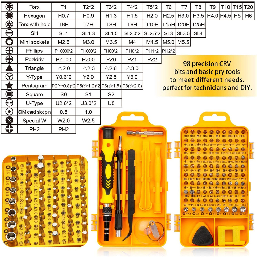 115in1ProfessionalScrewdriverSetPrecisionScrewdriverSetMulti-functionMagneticRepairComputerToolKitCo-1987958-5