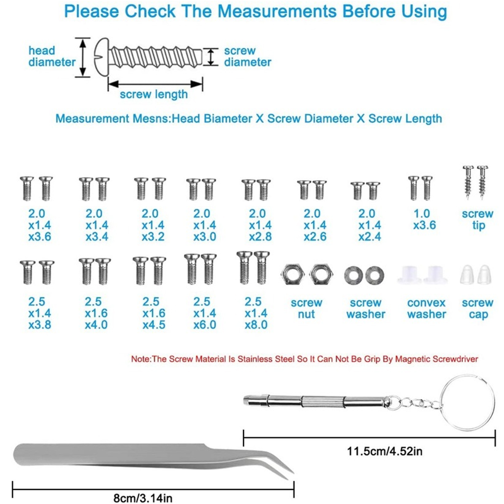 1200PCSStainlessSteelSilver4-in-1MultifunctionalScrewdriverToolSetHelpYouwithAllYourMicro-Repairs-1986086-2