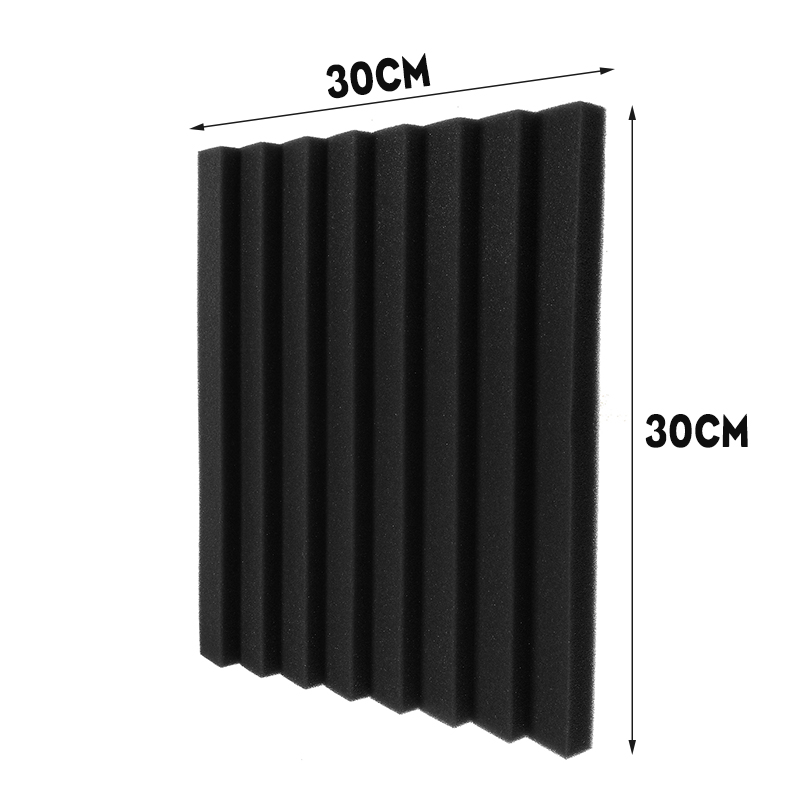 12Pcs30x30x25cmSoundproofingFoamAcousticWallPanelsStudioSoundproofFoam-1787871-5