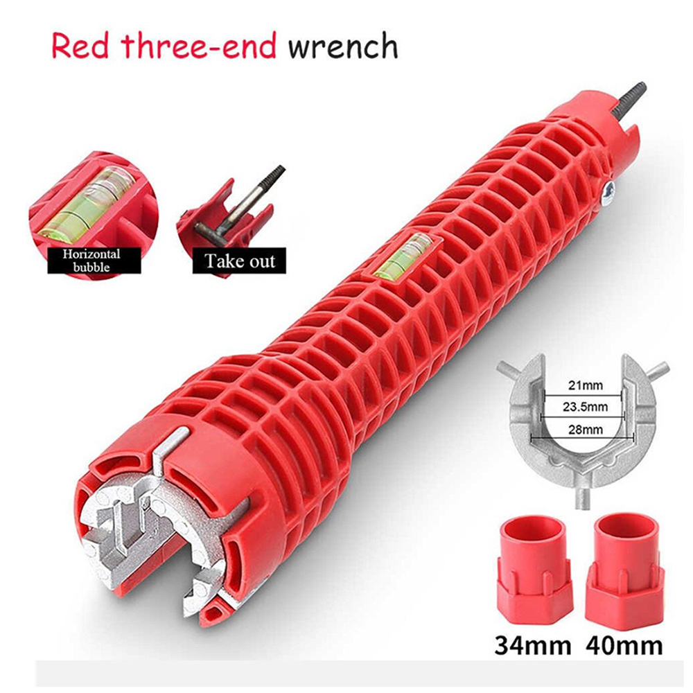 14-in-1SinkRepairWrenchAnti-SlipUniversalMulti-functionToolMadefromDurableAbsCarbonSteelandAlloyPerf-2006009-2