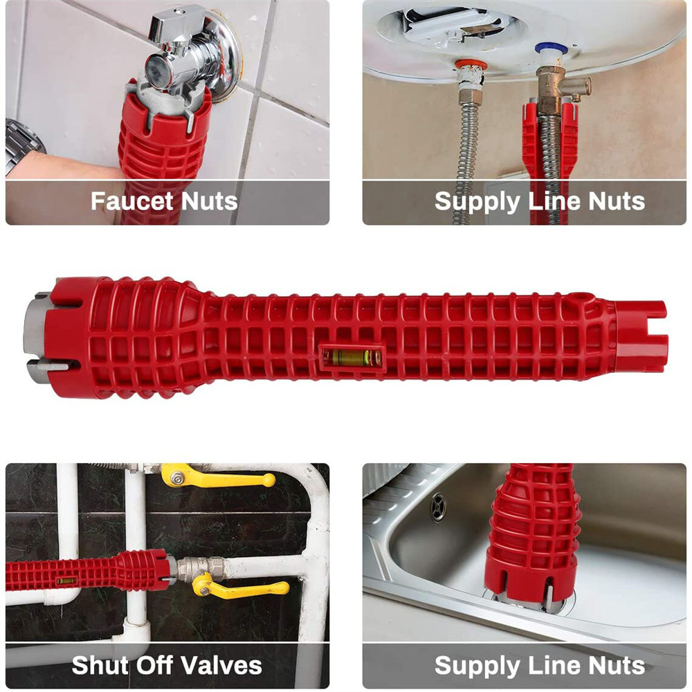 14-in-1SinkRepairWrenchAnti-SlipUniversalMulti-functionToolMadefromDurableAbsCarbonSteelandAlloyPerf-2006009-7