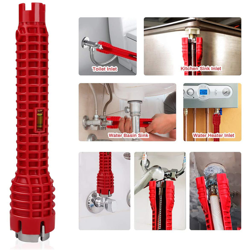 14-in-1SinkRepairWrenchAnti-SlipUniversalMulti-functionToolMadefromDurableAbsCarbonSteelandAlloyPerf-2006009-8