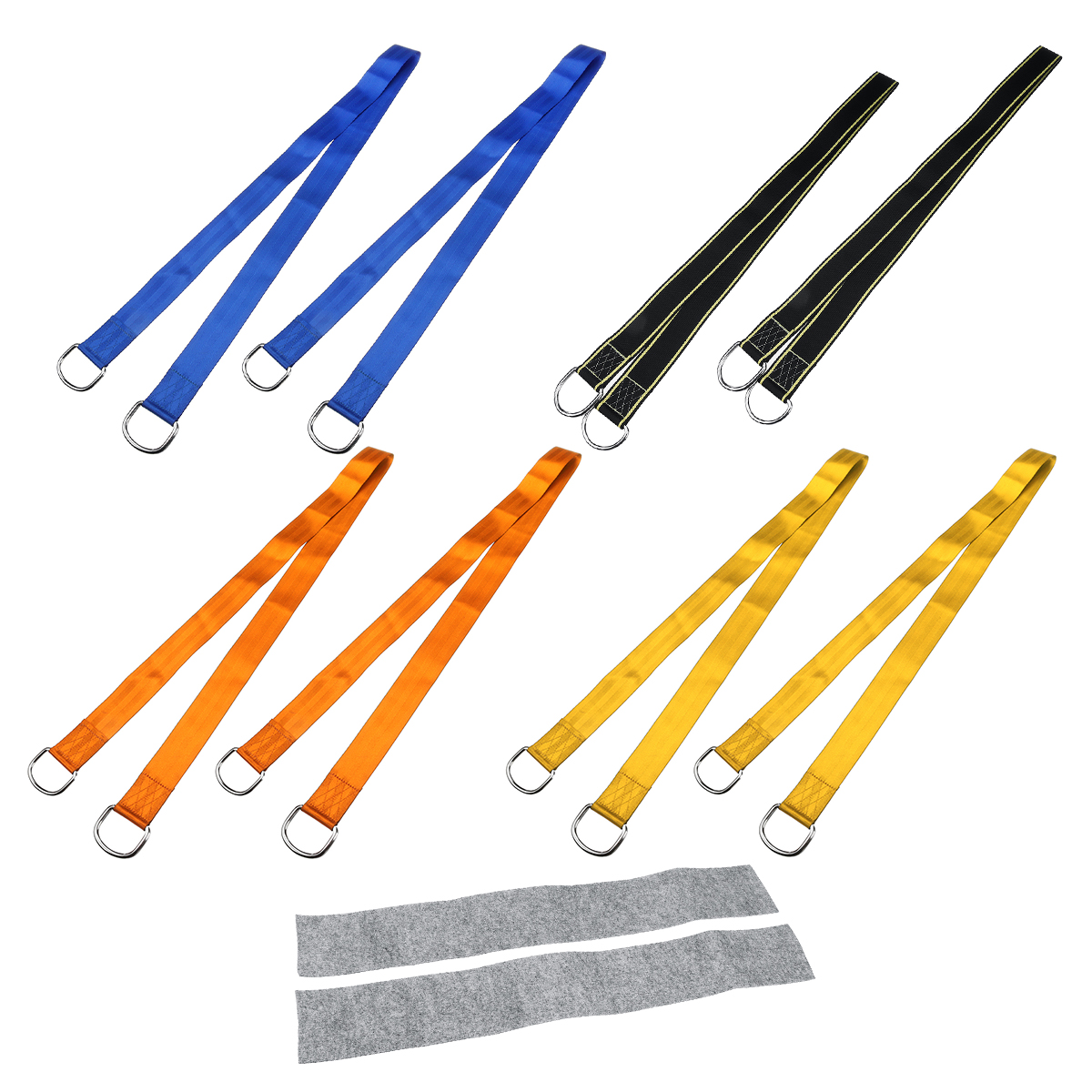 150cmTreeNylonSwingSlingHangingStrapKitAdjustableLengthHammockRopewithHooks-1556536-8