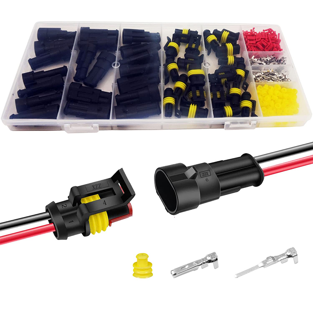 240Pcs20Kits2PinConnectorAutomotiveElectricalConnectorsQuickConnect2PinWireConnectorsWaterproofConne-1986333-1