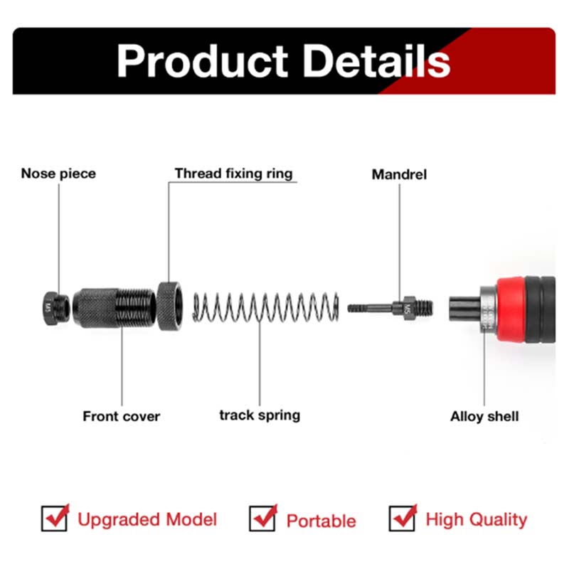 38RivetNutDrillAdapterKitProfessionalNutGunAdapterwithRubberCoating-1991322-6