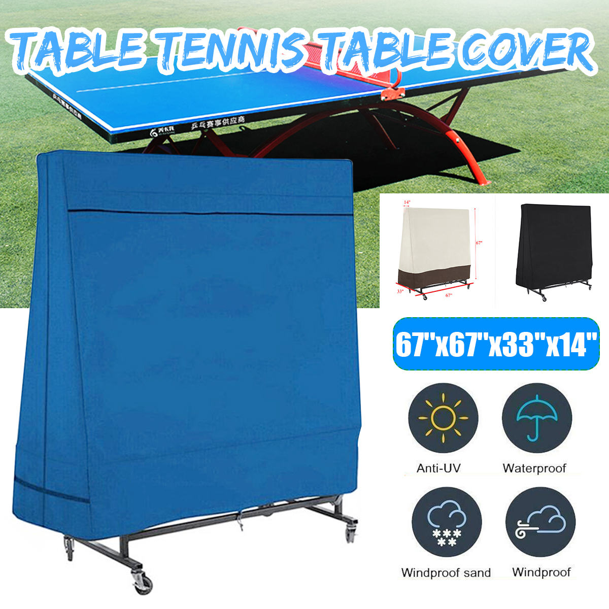 67x67x33x14WaterproofDustproofTableTennisTableCover-1734954-2