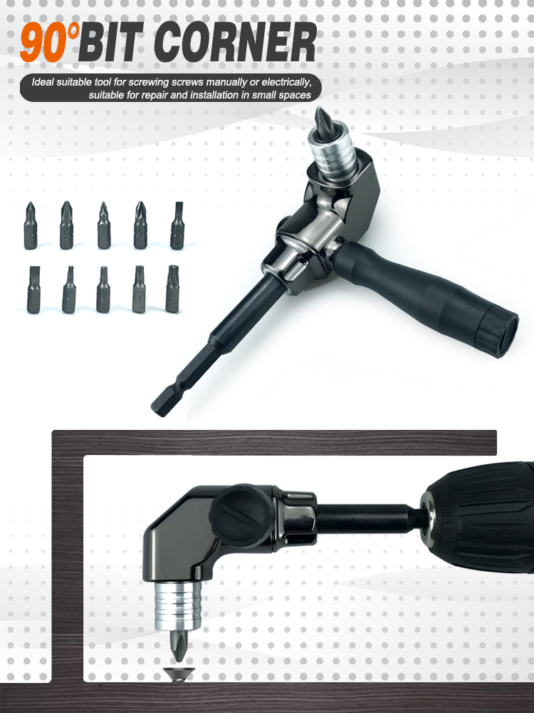 90DegreeTurningUniversalScrewdriverBatchHeadCornerAdapterwithQuickReleaseHexagonalInterfaceIdealforH-2003179-1