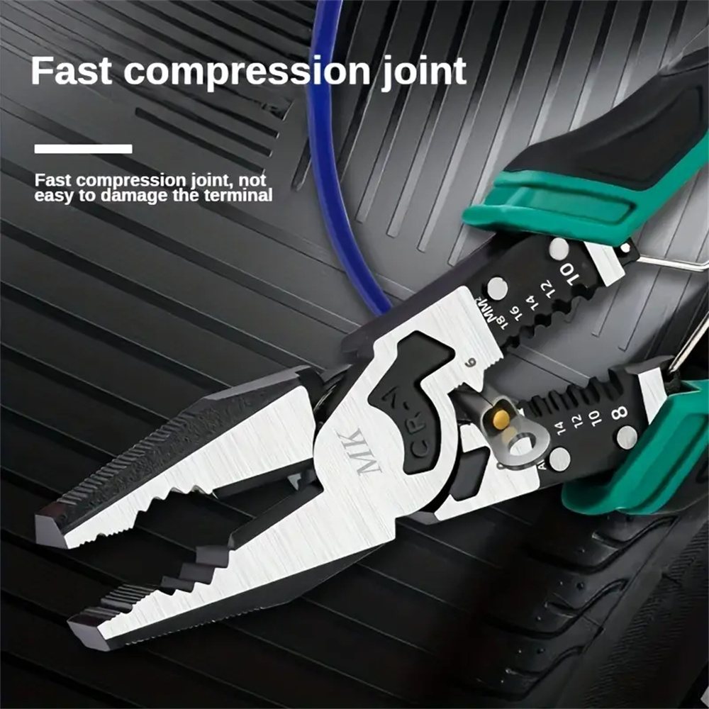 9Inch9in1MultifunctionalPlierIndustrialGradeWireStripperShearsViseErgonomicDesignLaborSavingElectric-1994432-3