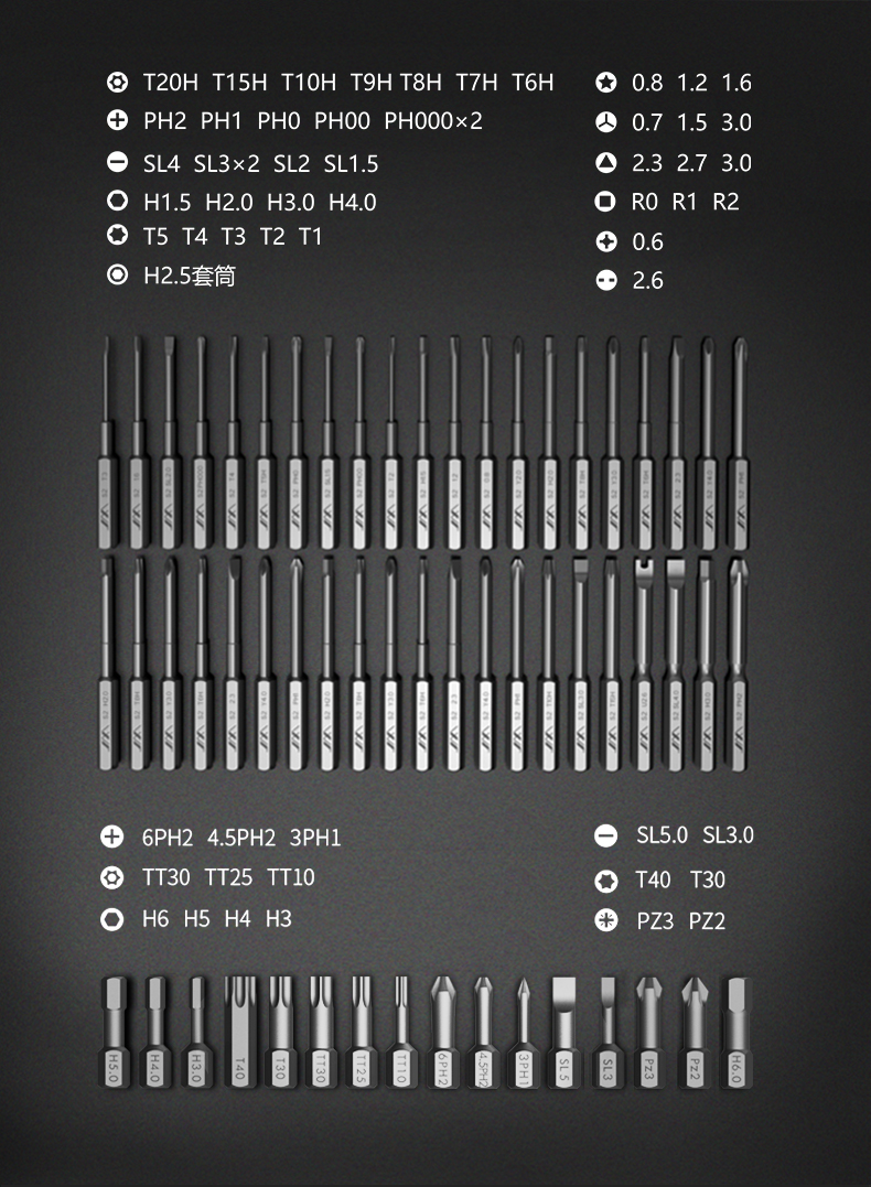 JIMIGNT-72S2MagneticPrecisionScrewdriversSetDualLayerPressMulti-purposedHouseholdScrewDriverDIYToolW-1839392-9