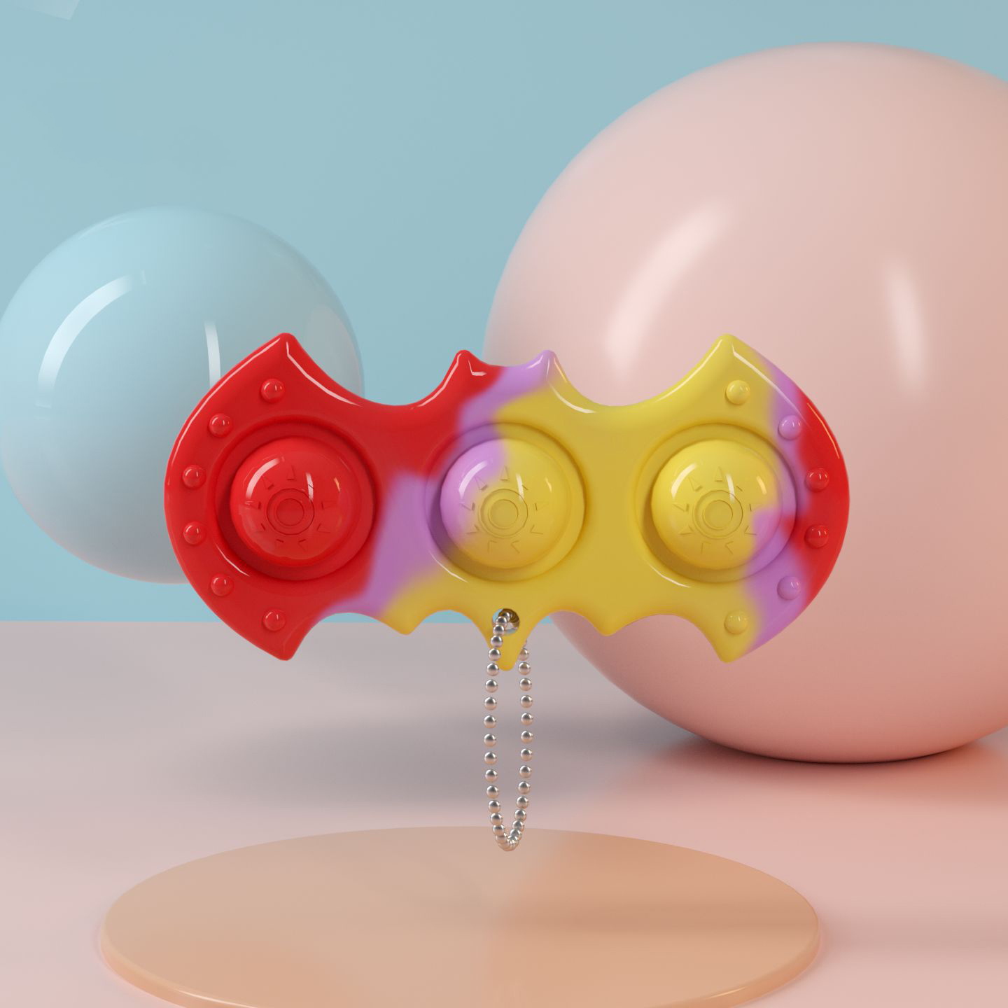 MiniBatSensoryFidgetRelaxationStressReliefAnti-AnxietyAutismHandEDCGadgetforKidsTeenAdultPushPopBubb-1833953-9