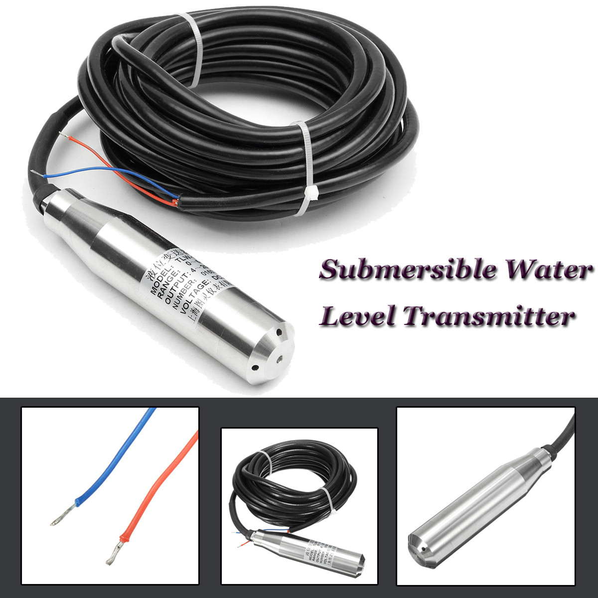 SubmersibleWaterLevelTransmitterLevelTransducerSensor0-5mH2O6mCable-1146896-4