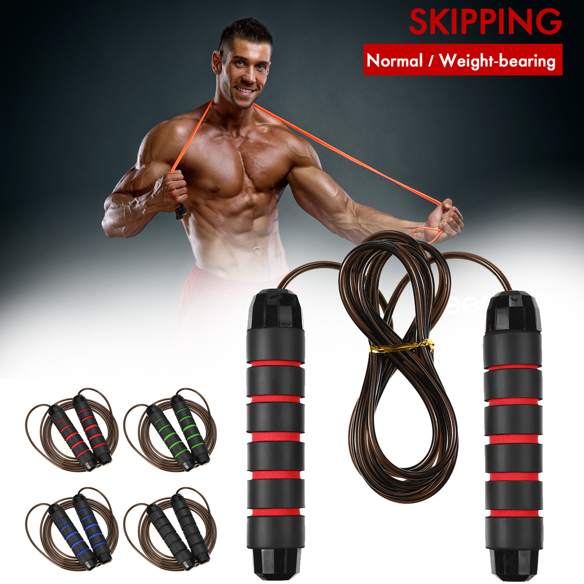 10ftJumpRopeBoxingWeightedBallBearingBeadedRopeJumpingFitnessGymExerciseTools-1690692-1