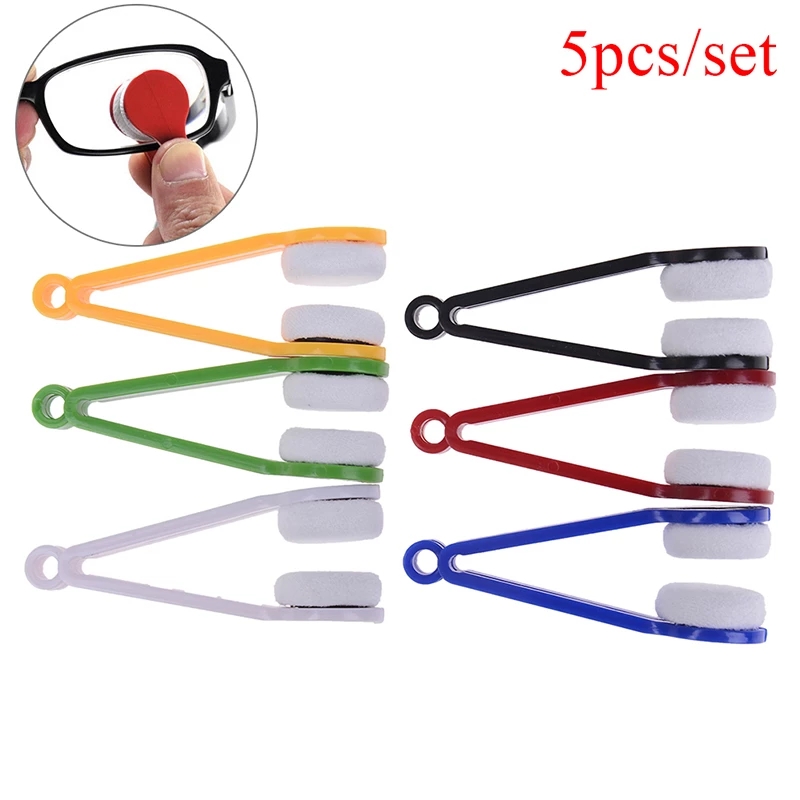 1PCS5PCSGlassesCleanerBrushMicrofiberCleanBrushMiniSunGlassesEyeglassCleanerBrushCleaningSpectaclesT-1836498-1