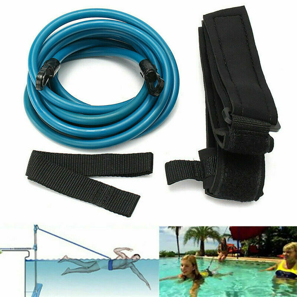 234MSwimBungeeTrainingBeltSwimmingResistanceSafeLeashExerciser-1709992-2