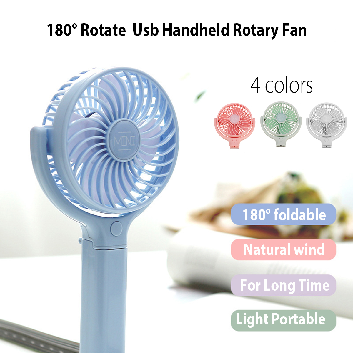 MiniHandheldFanUSBPortableDeskCoolerAirCoolingRechargeableAirCoolerFan-1487578-1